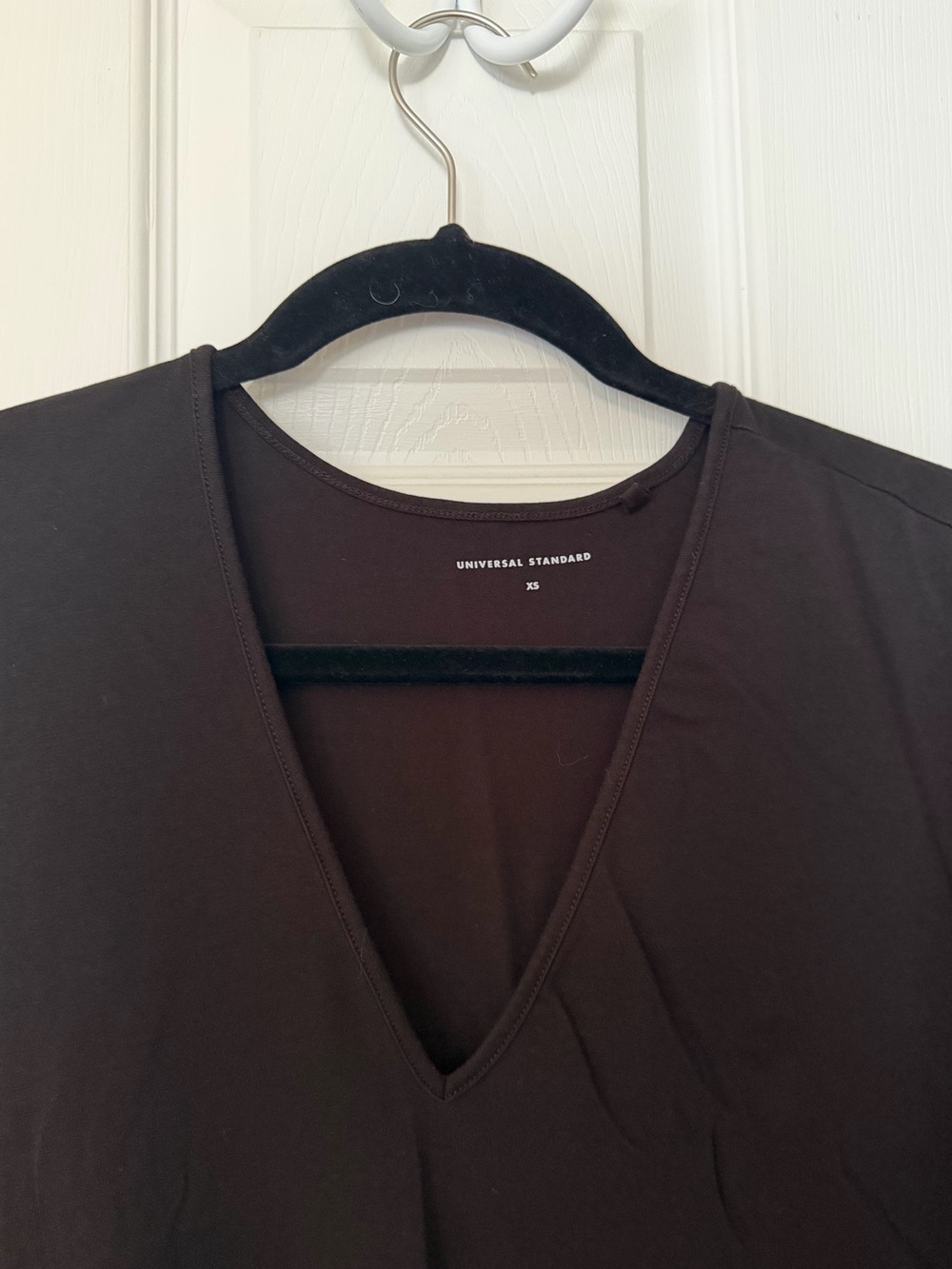 Universal Standard Iconic Geneva Dress V neck black - size note below- EUC - Picture 2 of 3